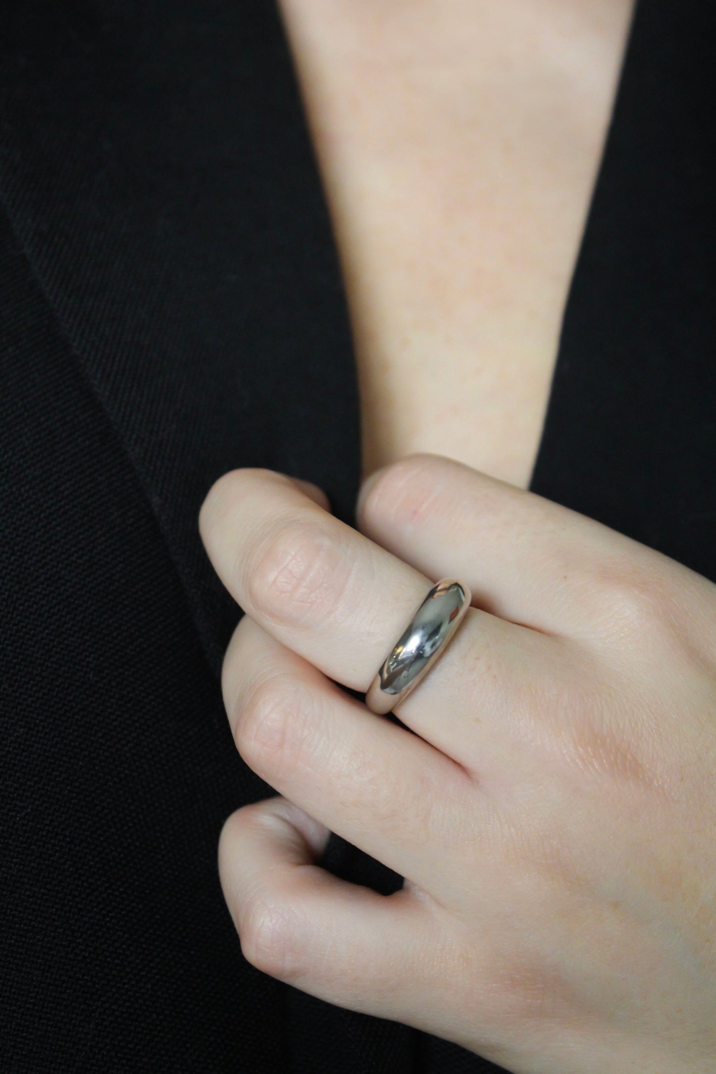 Kyla Dome Ring Silver