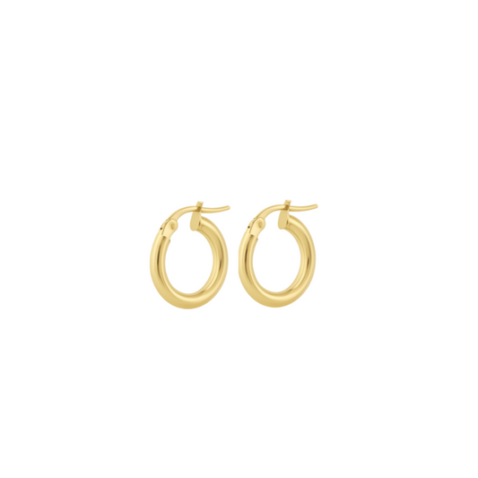 9CT 10mm Gold Hoops