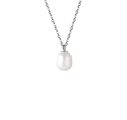Madeline Pearl Necklace Silver - Gold Class Jewellery
