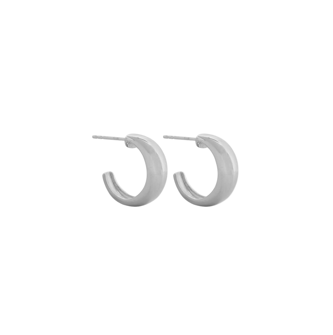 Olivia Hoops Silver - Gold Class Jewellery